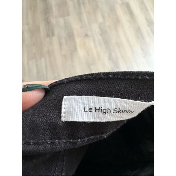 FRAME DENIM "LE HIGH SKINNY" Stretch Jeans In "FILM NOIR" Size 27 - Picture 9 of 11